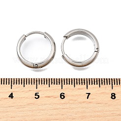 Pendientes de aro de acero inoxidable 304&nbsp;EJEW-Z123-01B-P
