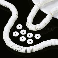 Flache runde handgemachte Fimo Perlen&nbsp;CLAY-R067-12mm-17