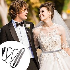 Cinture da sposa in poliestere&nbsp;DIY-WH0043-02A