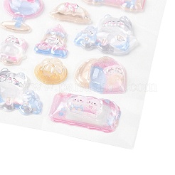 Autocollants en plastique 3D en relief&nbsp;DIY-H178-01D