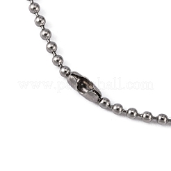 Collane a catena a palline in acciaio inossidabile 304 anti-appannamento&nbsp;X-CHS-O005-B-1.5mm