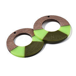 Pendenti in resina e legno di noce&nbsp;RESI-S389-068A-A06