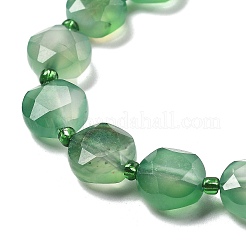 Brins de perles d'agate naturelle teintes et chauffées&nbsp;G-C116-A84-01