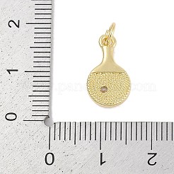 Pendentifs avec zircon cubiques à micro-pavés en laiton&nbsp;KK-Q028-62G