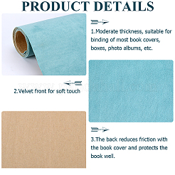 1.1 m selbstklebende Samt-Buchhüllen&nbsp;DIY-WH0491-88B-07