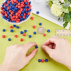 400pcs 4 Arten undurchsichtige Acrylperlen&nbsp;OACR-AR0001-30
