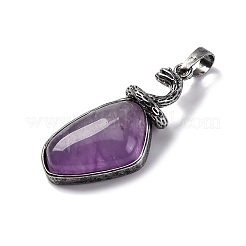 Pendenti d'ametista naturale&nbsp;G-K338-42AS-08