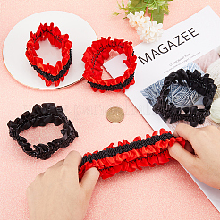 6 paio di giarrettiere elastiche in poliestere di 2 colori&nbsp;DIY-GF0008-61