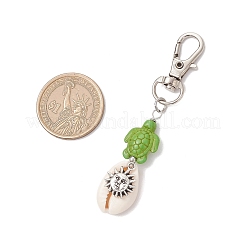 5 pz 5 stili di decorazioni pendenti in conchiglia di ciprea naturale&nbsp;HJEW-JM03485-03