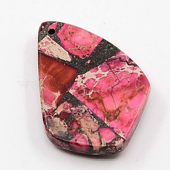 Synthetischer regalit / imperialer jaspis / meersediment-jaspis anhänger&nbsp;G-K002-M02