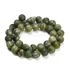 Natürliche chinesische Jade Perlen Stränge&nbsp;G-P626-10mm-01B