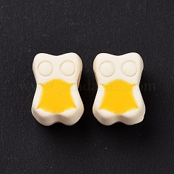 Gummierte Stil Acryl europäischen Perlen&nbsp;SACR-E009-10
