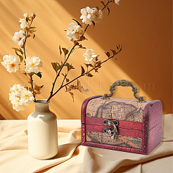 Cajas de joyería de madera vintage&nbsp;AJEW-CL0005-45B