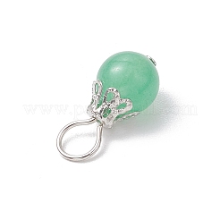Pendentifs en jade de Malaisie teints naturels&nbsp;PALLOY-JF03357-01
