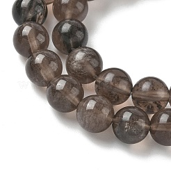Natürliche Eis Obsidian Perlen Stränge&nbsp;G-P590-A03-8mm-01