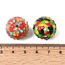 Cuentas de rhinestone de acrílico y resina opacos&nbsp;OACR-G062-02