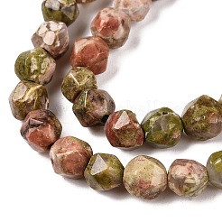 Natur Unakit Perlen Stränge&nbsp;G-T138-223