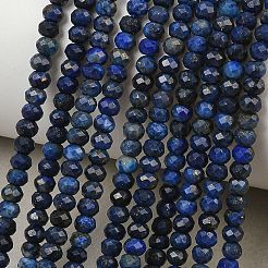 Natürlicher Lapislazuli Perlenstränge&nbsp;G-L587-B03-02