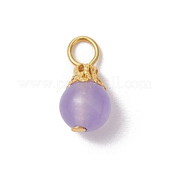 Pendentifs en jade de Malaisie teints naturels&nbsp;PALLOY-JF03357-02