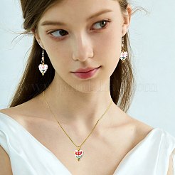 6 pendentif en porcelaine fait main&nbsp;PALLOY-FS00086