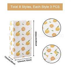 24 Stück Geschenktüten aus Papier in 8 Stilen&nbsp;CARB-MB0001-03
