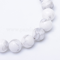 Rotondi Howlite naturali fili di perline&nbsp;X-G-R345-8mm-18