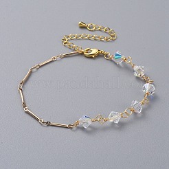 Bracelets de perles en cristal autrichien bicone&nbsp;BJEW-JB04806