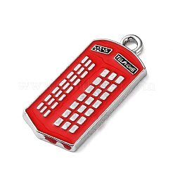 Pendentifs d'émail en alliage&nbsp;ENAM-F163-03B-P