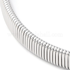 Chokerhalsketten aus 304er Edelstahlgeflecht für Damen&nbsp;NJEW-U012-03P-02