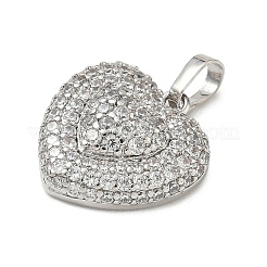 Pendentifs avec zircon cubiques à micro-pavés en laiton&nbsp;KK-CBA74BF-12P-02