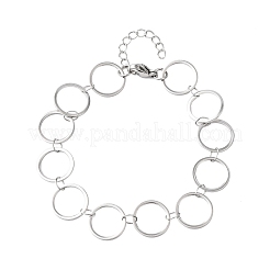 Armbänder aus Edelstahl 304 mit Ringgliedern&nbsp;BJEW-P373-02D-P