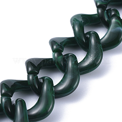 Mailles chaînes en acrylique à la main&nbsp;AJEW-JB00591
