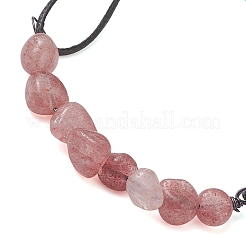 Pietra preziosa naturale di chip perle Braccialetti di collegamento&nbsp;BJEW-JB13310
