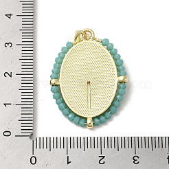 Pendenti con conchiglia in ottone&nbsp;KK-I708-01B-G
