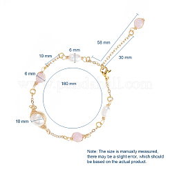 Link braccialetti della pietra preziosa naturale&nbsp;BJEW-JB04998