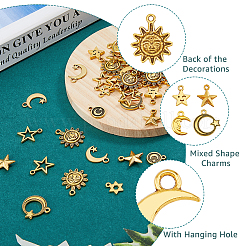 100pcs 10 pendentifs en alliage de style tibétain&nbsp;FIND-FH0008-21