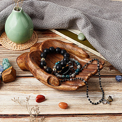 Buddha-Handdisplay-Dekorationen aus Holz&nbsp;AJEW-WH0304-38