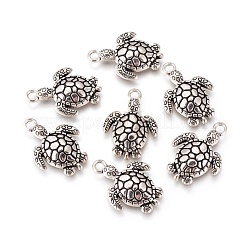 Pendants de tortue de mer en alliage de style tibétain&nbsp;TIBEP-22101-AS-FF