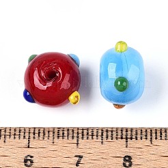 Perline irregolari fatte a mano in lampwork&nbsp;LAMP-ZX003-07