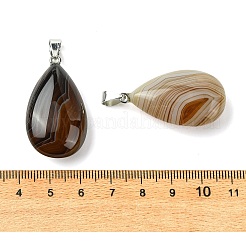 Ciondoli di agata a fascia naturale&nbsp;GG-K002-09G