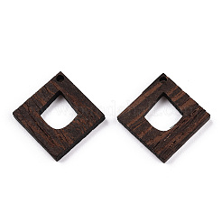Pendentifs en bois de wengé naturel&nbsp;WOOD-T023-43