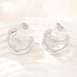 Boucles d'oreilles à tige en acier inoxydable 304 pour femmes&nbsp;SA-CBAB549-07P