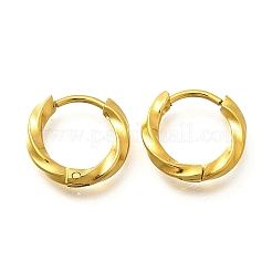 Orecchini a cerchio in acciaio inossidabile 304 per donna&nbsp;EJEW-M068-14G-05