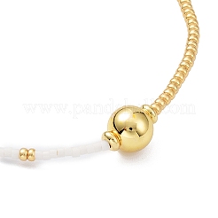 Braccialetti regolabili con semi di miyuki e perline intrecciate in ottone da donna&nbsp;BJEW-O187-16
