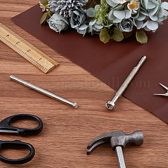 2 Stück 2 Stile DIY-Lederhandwerksstempel aus legiertem Stahl&nbsp;TOOL-GF0003-53C
