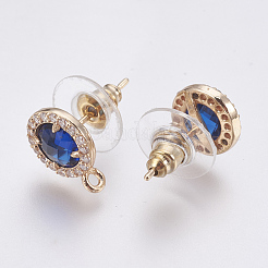 Fornituras de pendientes de cristal facetado&nbsp;GLAA-F084-B