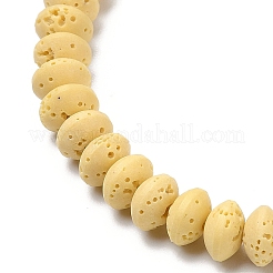 Brins de perles de pierre de lave synthétique&nbsp;G-B087-02A-05