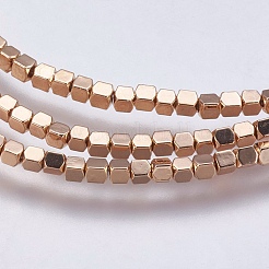 Electroplate non magnetici ematite sintetico fili di perline&nbsp;G-K237-07
