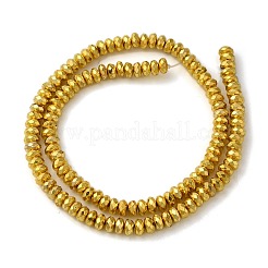 Chapelets de perles en hématite synthétique sans magnétiques&nbsp;G-L485-06D-G