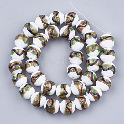 Handgemachte Glasperlen Goldsand&nbsp;LAMP-T006-02K